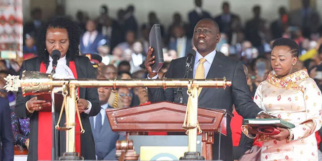 Kenya Devlet Başkanı Ruto, göreve başladı