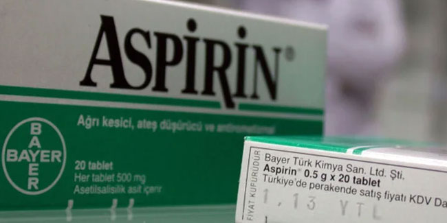 Koronavirüste Aspirin ölüm oranını yüzde 50 düşürüyor