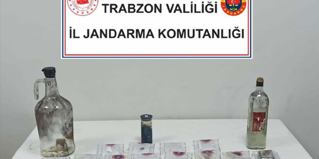 Trabzon'da Jandarmadan uyuşturucu partisine baskın