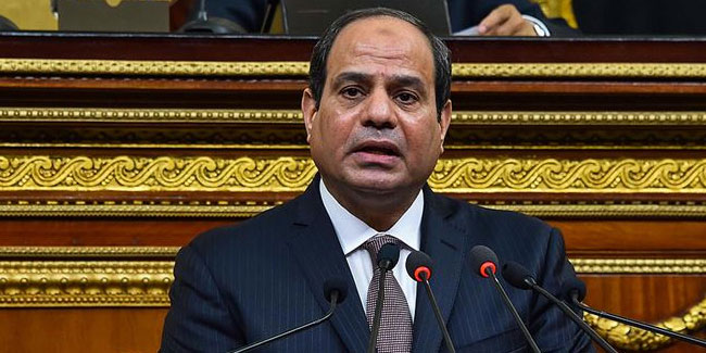 Sisi: "Filistinlilerin zorla topraklarından çıkarılmasını reddediyoruz"