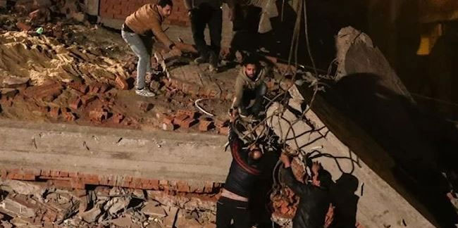 Mısır'da bir binanın çökmesi sonucu 9 kişi yaşamını yitirdi