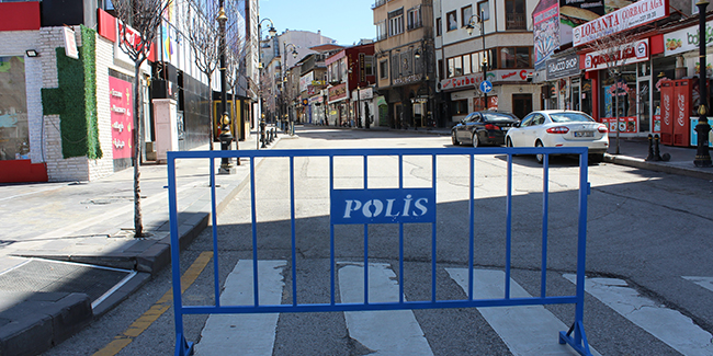 Erzurum’da sokağa çıkma kısıtlamasın da sessizlik hakim