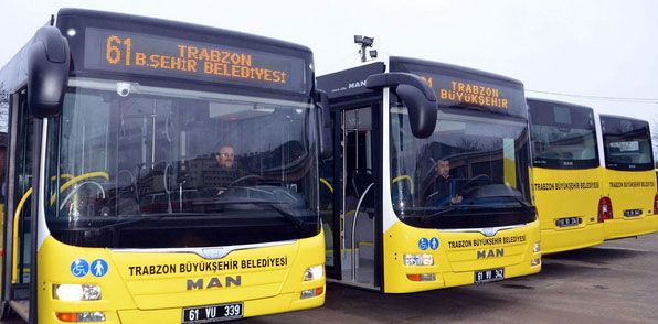 Trabzon'da Ramazan Bayramı'nda belediye otobüsler ücretsiz