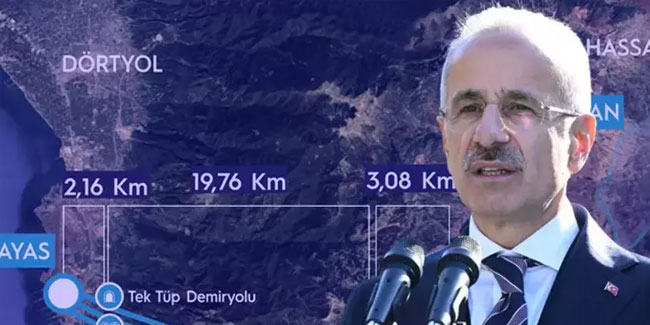 Bakan Uraloğlu açıkladı! Dörtyol-Hassa demiryolu ve otoyolu projesinde ihaleler yapıldı