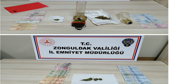 Zonguldak’ta uyuşturucu operasyonu: 2 tutuklu