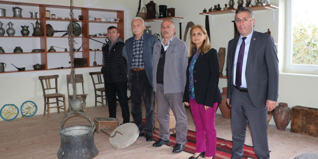 Trabzon'da eski tarım araç gereçleri ve eşyalar Köy Yaşam Merkezi'nde sergileniyor