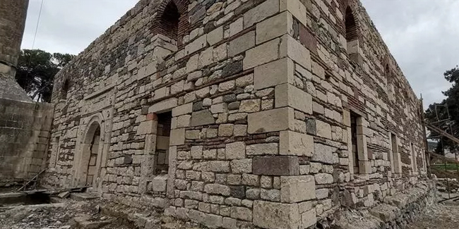Ordu'da restorasyonda yeni bulgulara ulaşılan tarihi camide kazı