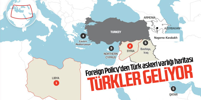 Foreign Policy'den Türk askeri varlığı haritası