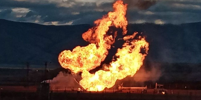 İran’da doğal gaz boru hattında patlama