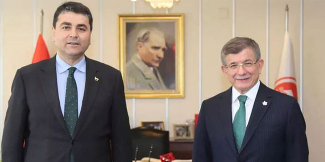 Davutoğlu, DP Genel Başkanı Uysal'la görüştü
