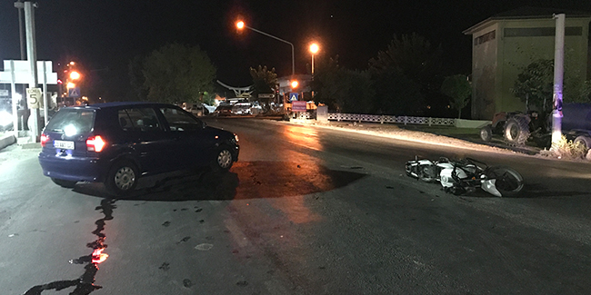 Kuşadası’nda motosiklet kazası; 1 yaralı
