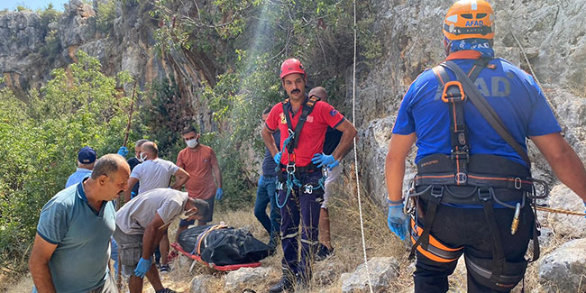 Mersin'de 70 metre uçurumdan düşen adam hayatını kaybetti