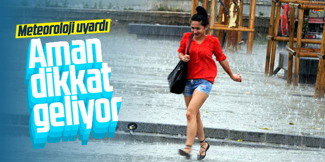 Trabzon'a meteorolojiden uyarı!
