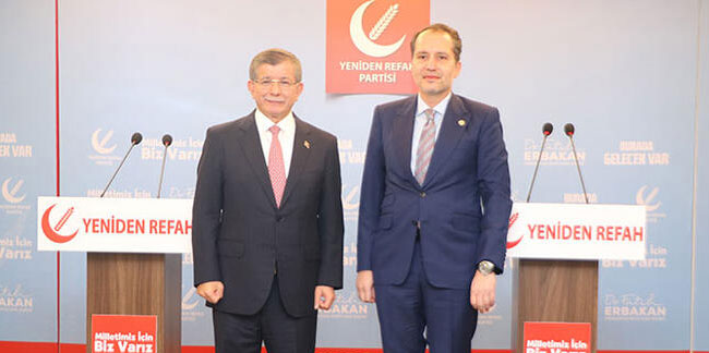 Ahmet Davutoğlu'dan Fatih Erbakan'a ziyaret