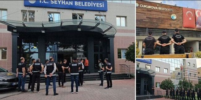 Adana'da Seyhan ve Çukurova belediyelerine yolsuzluk operasyonu