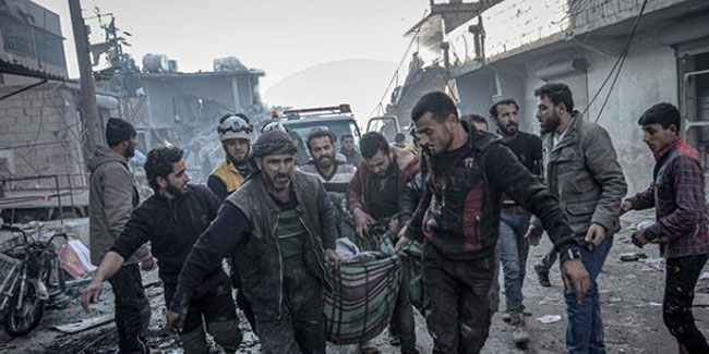 İdlib'e hava saldırısı 20 sivil öldü