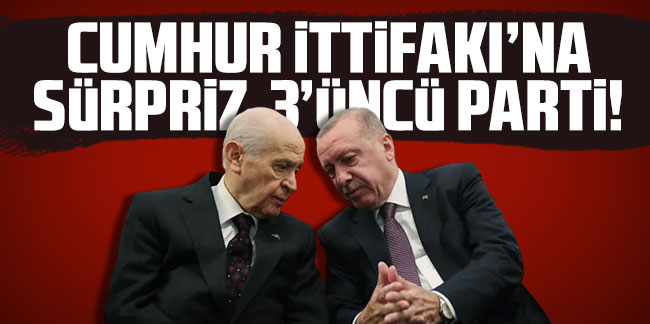 Cumhur İttifakı'na ''sürpriz'' üçüncü parti iddiası!