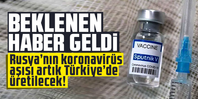 Türkiye ve Rusya, Sputnik V aşısı için anlaştı!
