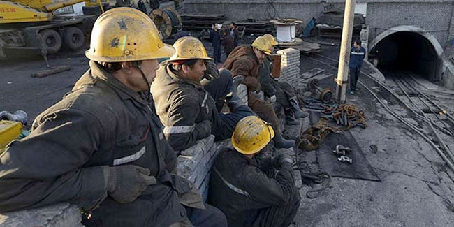 Çin'de kömür madeninde göçük