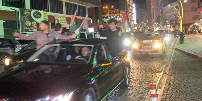 Rize’de 14 sivil toplum örgütünden Filistin’e destek konvoyu
