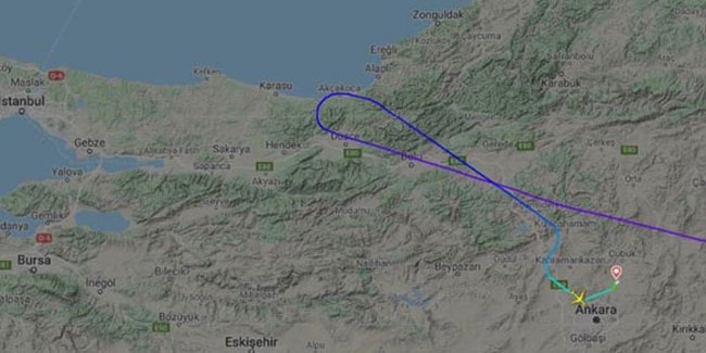 Virüs taşıdığı iddia edilen uçak İstanbul’un kıyısından döndü!
