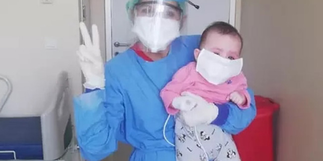 İstanbul'da 4 aylık Asya bebek korona virüsü yendi