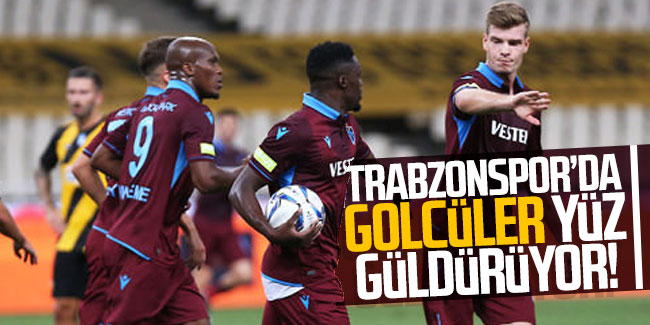 Trabzonspor'da golcüler yüz güldürüyor!