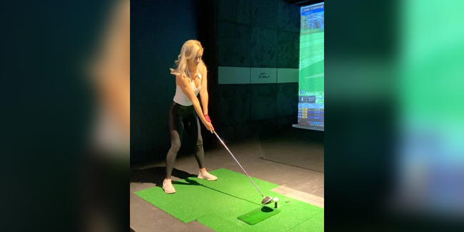 Dünyanın en çekici golfçüsü Paige Spiranac'ten takipçilerine evde golf dersi