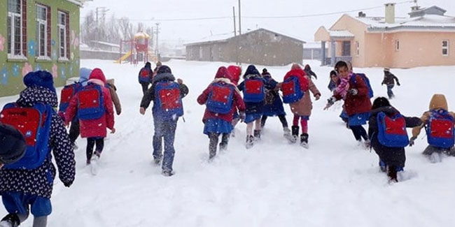 Eğitime kar engeli ! 3 ilde okullar tatil edildi