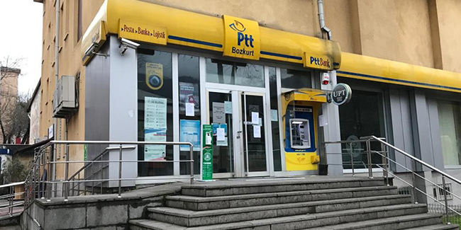 Bozkurt PTT Şubesi, korona virüs nedeniyle 10 gün kapatıldı