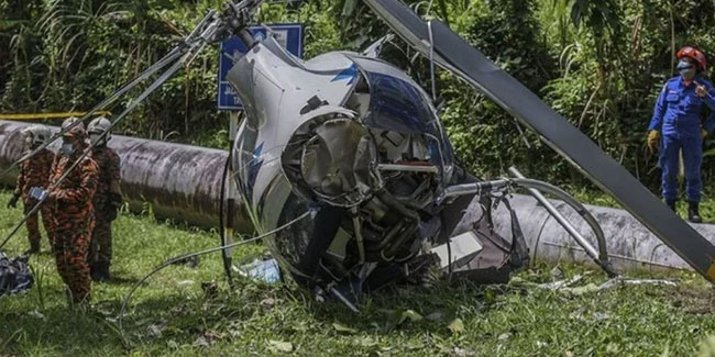 iki helikopter havada çarpıştı 2 kişi öldü 