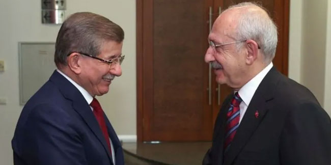 Ahmet Davutoğlu ile Kemal Kılıçdaroğlu bir araya geldi!