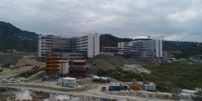 Ordu Şehir Hastanesi inşaatında 1020 sismik izolatör kullanıldı