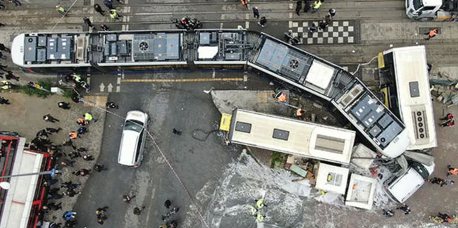Alibeyköy'deki tramvay kazasında vatman gözaltında!