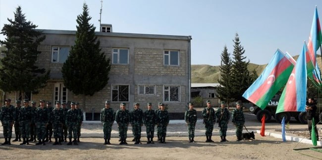 Azerbaycan işgalden kurtardığı İran sınırında karakol kurdu