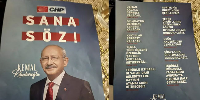 Kılıçdaroğlu'na sahte broşürle skandal provokasyon!