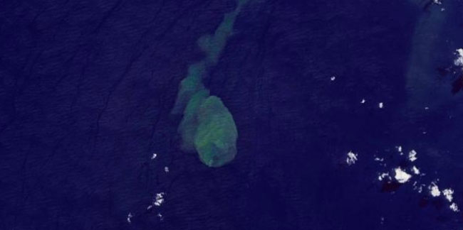 NASA denizaltı volkan patlamasını yakaladı: Sharkcano