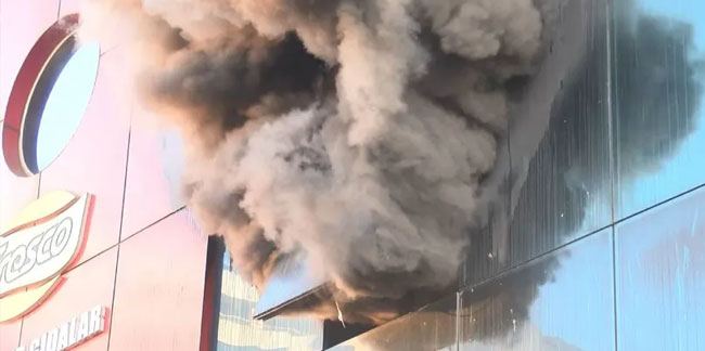 İstanbul Bayrampaşa’da gıda imalathanesinde yangın