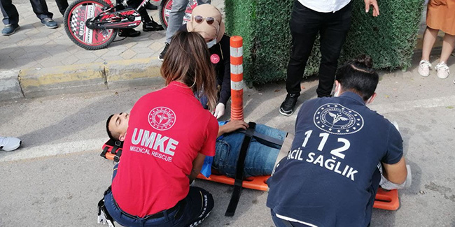 Aksaray'da otomobil ile motosiklet çarpıştı: 1 yaralı