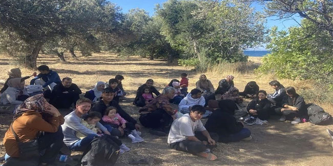 Çanakkale'de köyde göçmen operasyonu! 14 kaçak göçmen ile 1 göçmen kaçakçısı yakalandı