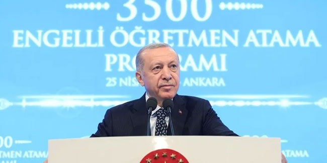 Erdoğan: Mayıs ayında 45 bin öğretmen ataması yapacağız