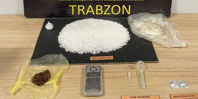 Trabzon'da uyuşturucu operasyonu! 