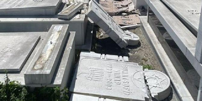 İstanbul’daki Yahudi Mezarlığı’ndaki saldırı kamerada