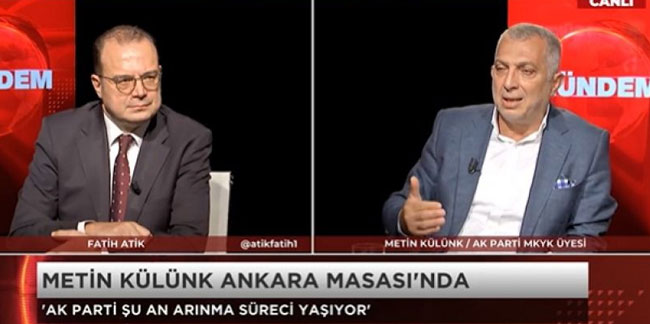 AKP'li Külünk'ten itiraf: 'Yolsuzluk bir fırsat, arınmak zorundayız'