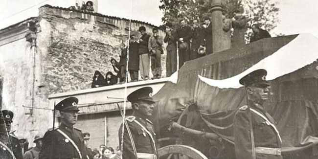 Atatürk'ün cenaze töreni görüntüleri
