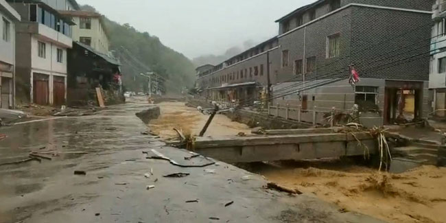 Çin’de sel felaketi: 5 ölü, 8 kayıp