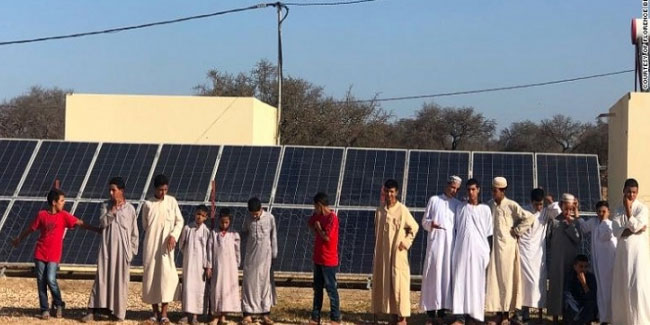 Afrika'nın güneş enerjisi ile çalışan ilk köyü: Id Mjahdi