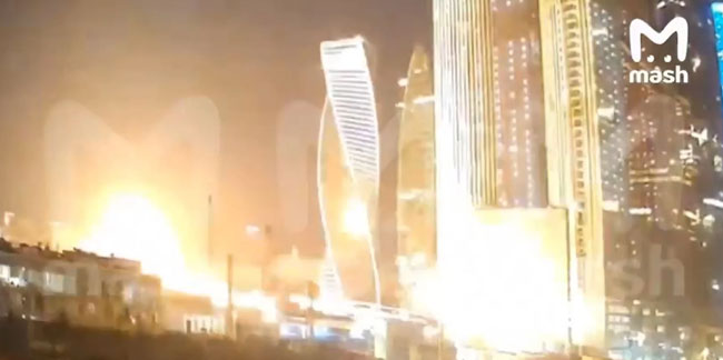 İşte kamikaze İHA saldırısının patlama anı! Ukrayna artık Moskova’yı da bombalıyor