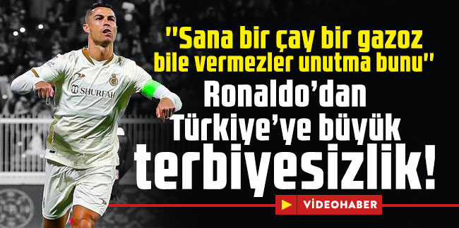 Cristiano Ronaldo’dan Türkiye’ye büyük terbiyesizlik!