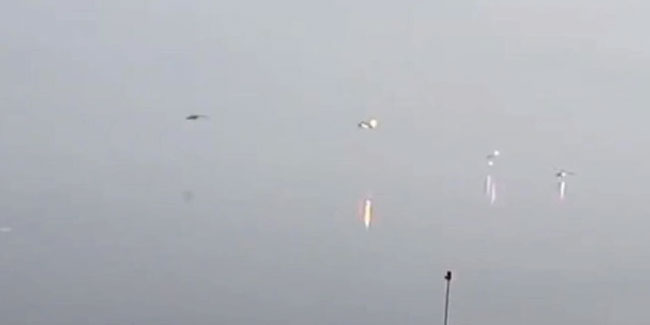 Rus helikopteri baraj üstünde vuruldu!